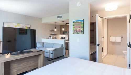 Studio, 1 King Bed with Sofa bed, Non Smoking (Hearing Accessible)