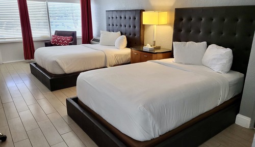 Standard Double Room, 2 Double Beds, Ground Floor