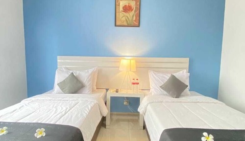 Double or Twin Room, 2 Twin Beds, Balcony, Garden View