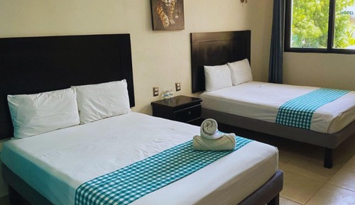 Comfort Room, 2 Double Beds, Refrigerator