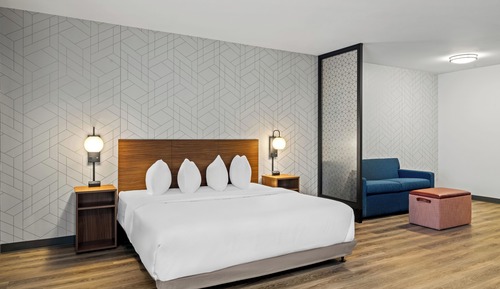 Suite, 1 King Bed, Accessible, Non Smoking (Roll-In Shower)