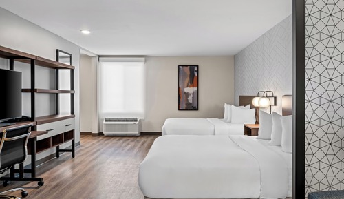 Suite, 2 Queen Beds, Accessible, Non Smoking (Roll-In Shower)
