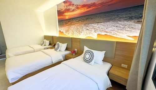 Comfort Triple Room, Courtyard View