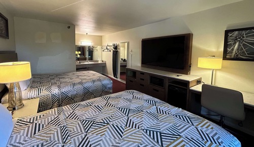 Standard Room, 2 Queen Beds, Non Smoking, Refrigerator & Microwave