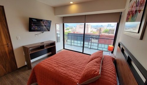 Basic Double Room, Balcony, City View