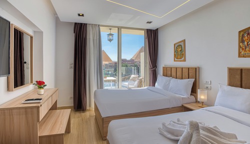 Deluxe Double or Twin Room, 2 Bedrooms, Balcony, Mountain View