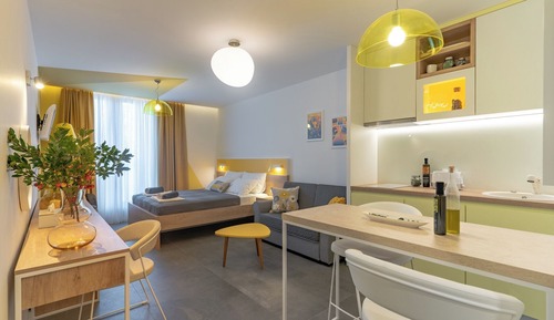 City Studio, Private Bathroom, Courtyard Area