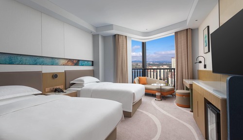 Room, 2 Double Beds, Non Smoking, Sea View