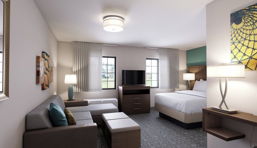 Studio Suite, 1 King Bed, Kitchen