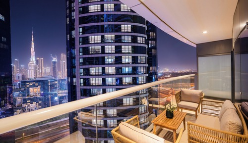 Exclusive Apartment, Balcony, City View