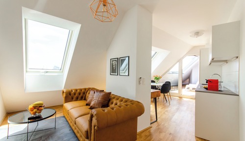 Penthouse Apartment with Balcony