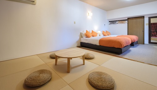 Deluxe Room, Tatami (2Semi-Double Beds and 2Single Futon) Non-Smoking - Cleaning Fee Extra