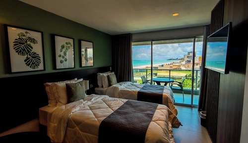 Standard Studio, 2 Twin Beds, Partial Ocean View