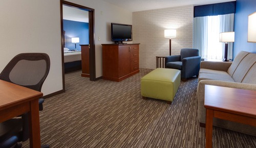 Suite, 1 King Bed with Sofa bed, Refrigerator & Microwave (2 Rooms, Upper Floor)