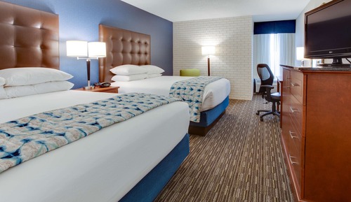 Deluxe Room, 2 Queen Beds, Refrigerator & Microwave (Upper Floor)