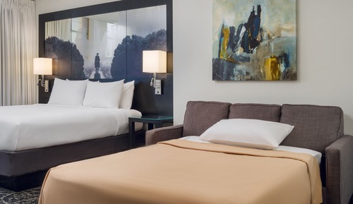 Suite, 1 King Bed with Sofa bed (Mobility Accessible, Roll-In Shower)
