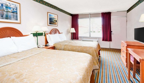 Room, 2 Double Beds, Smoking, Refrigerator & Microwave