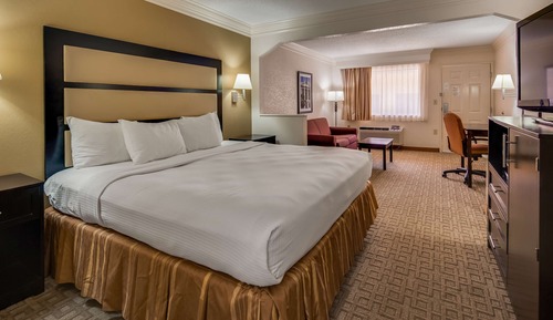 Standard Room, 1 King Bed, Non Smoking, Refrigerator & Microwave