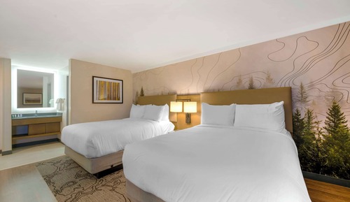 Standard Room, 2 Queen Beds, Non Smoking, Refrigerator & Microwave