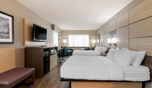 Standard Room, 2 Queen Beds, Non Smoking, Refrigerator & Microwave