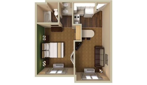 Suite, 1 King Bed with Sofa bed, Non Smoking