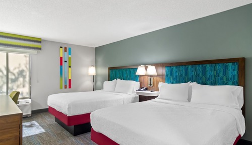 Room, 2 Queen Beds, Non Smoking, Refrigerator & Microwave