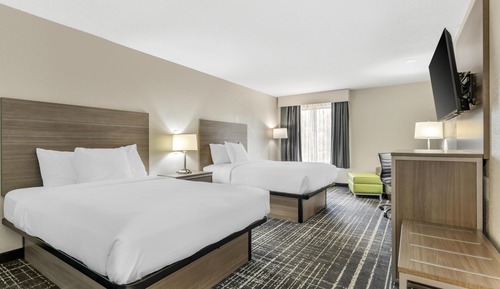 Standard Room, 2 Queen Beds, Non Smoking, Refrigerator & Microwave