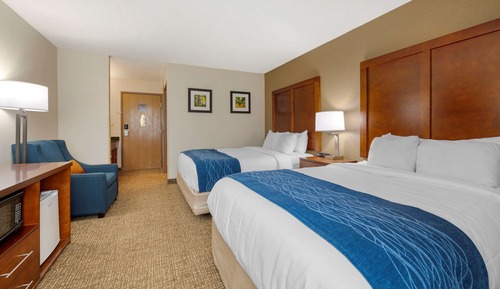 Double Room, 2 Double Beds, Non Smoking