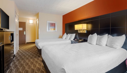 Standard Room, 2 Double Beds, Accessible, Refrigerator & Microwave