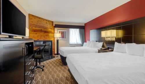 Standard Room, 2 Double Beds, Non Smoking, Fireplace