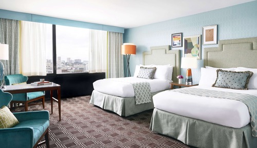 Room, 2 Double Beds, Kitchenette, City View (Skyline View)