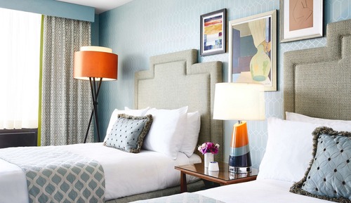 Room, 2 Double Beds, City View (Skyline View)