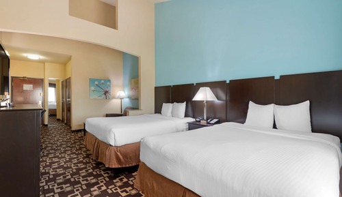 Standard Room, 2 Queen Beds, Non Smoking, Refrigerator & Microwave (Larger Room)
