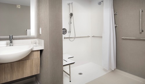 Suite, 1 King Bed, Non Smoking (Mobility/Hearing Access, Roll-in Shwr)