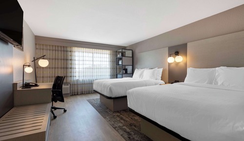 Standard Room, 2 Queen Beds, Non Smoking, Refrigerator & Microwave