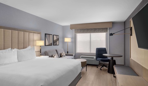 One King Bed with Fridge, Upgraded Larger Room, Non Smoking