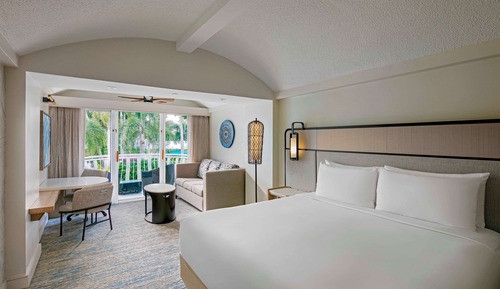 Club Room, 1 King Bed, Terrace, Pool View