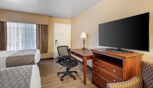 Standard Room, 2 Queen Beds, Non Smoking, Refrigerator & Microwave