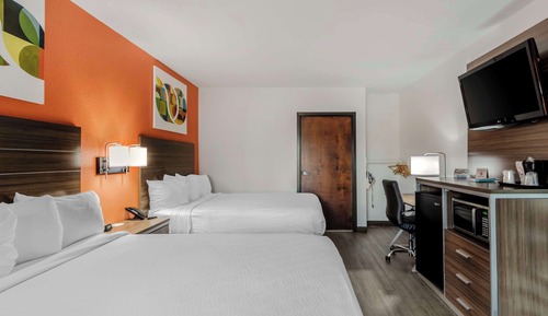 Standard Room, 2 Queen Beds, Non Smoking, Refrigerator & Microwave