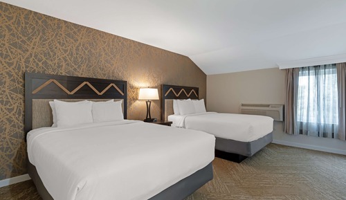 Suite, 2 Queen Beds, Non Smoking, Refrigerator & Microwave (Living Room;Walk-in Shower)