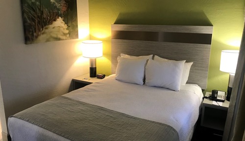Suite, 1 Queen Bed, Non Smoking, Refrigerator & Microwave (Living Room)