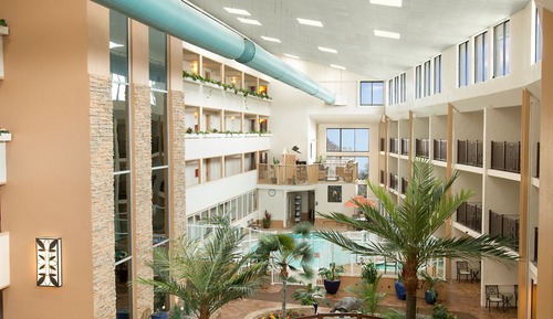 Room, Atrium Exterior, 1 King Bed & Sofa, Kitchenette( stairs only)