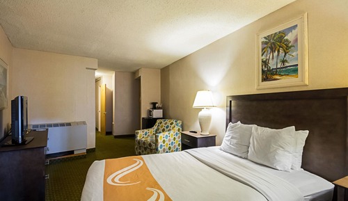 Room, Atrium Exterior, 1 Queen Bed  ( petite room, stairs only)