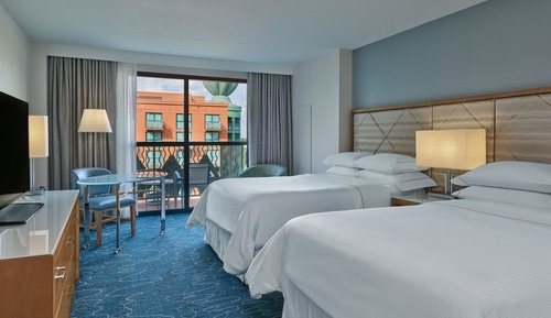 Room, 2 Double Beds, Non Smoking, Balcony (Balcony)