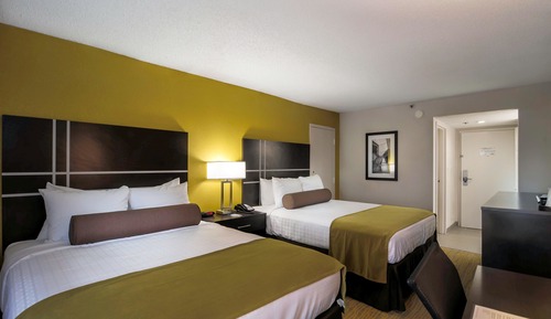 Standard Room, 2 Queen Beds, Non Smoking, Refrigerator & Microwave