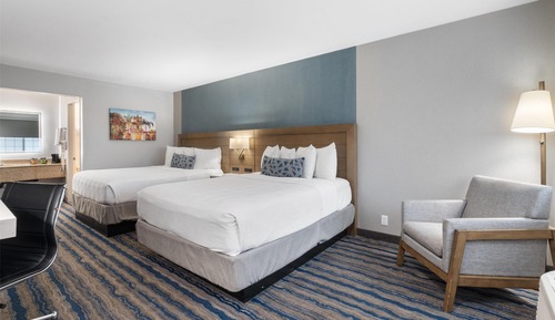 Standard Room, 2 Queen Beds, Non Smoking, Refrigerator & Microwave