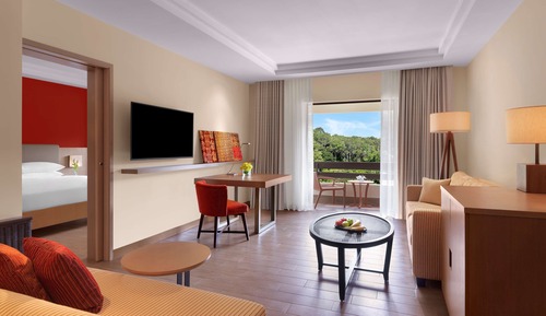 Family Room, 1 King Bed with Sofa bed