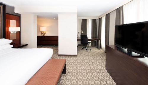 Family Suite, 1 King Bed with Bunkbeds, (1 and a half baths)