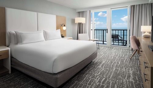 Room, 1 King Bed, Accessible, Ocean View (Roll-in Shower)