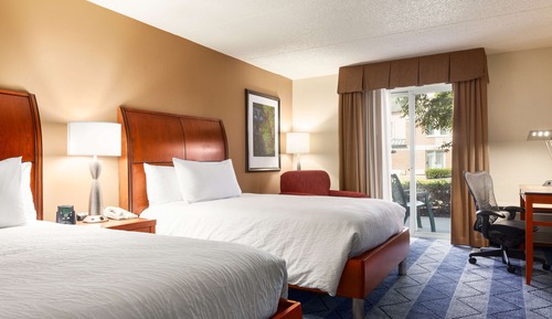 Two double beds scenic view